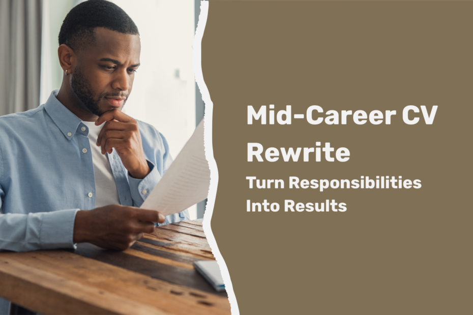 mid-career cv rewrite